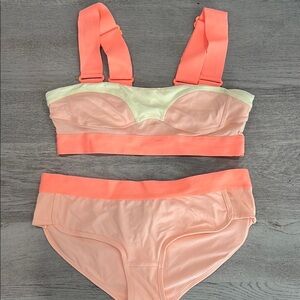 adidas Peach and Coral Bikini Set